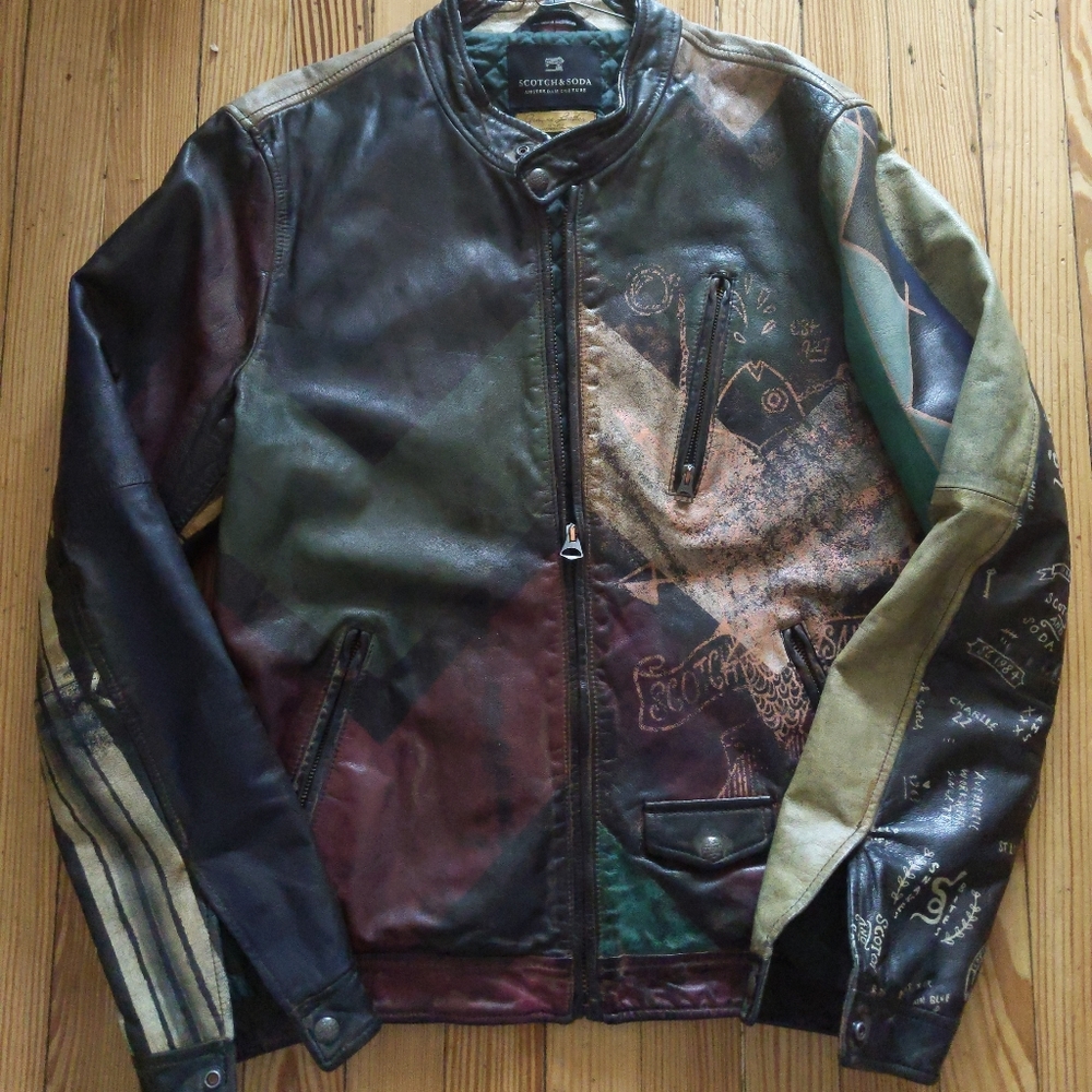 Scotch & soda leather jacket
100% Italian goat leather